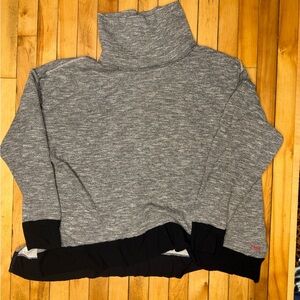 Peace Love World Gray Sweater